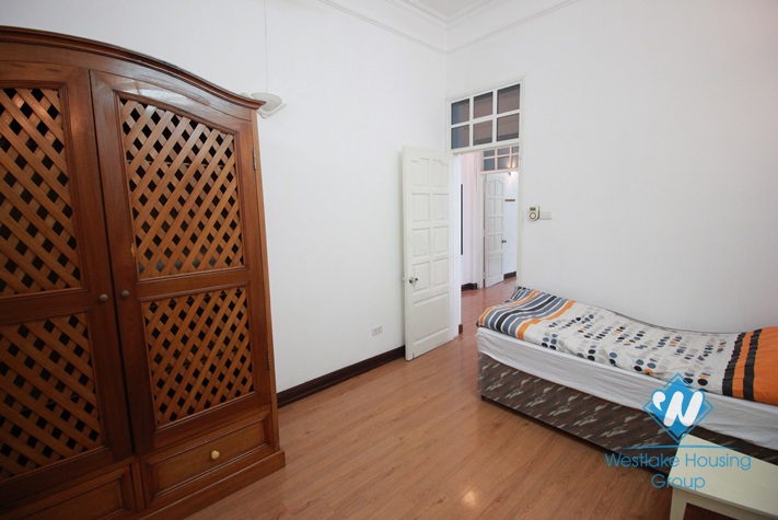 Lakeside house with small yard and nice terrace for rent in Tay Ho